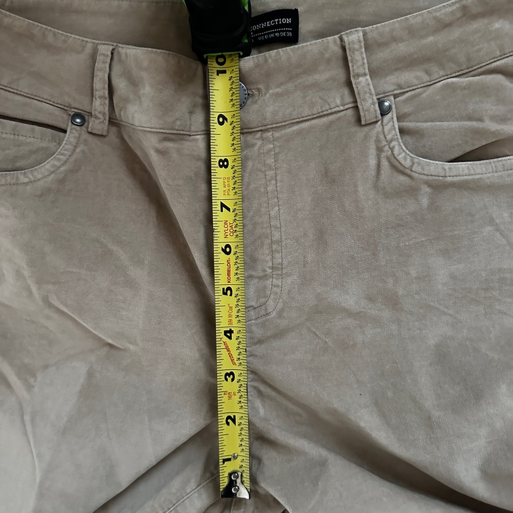Peruvian Connection Brand Velvet Jeans tan size 6 - Picture 7 of 9